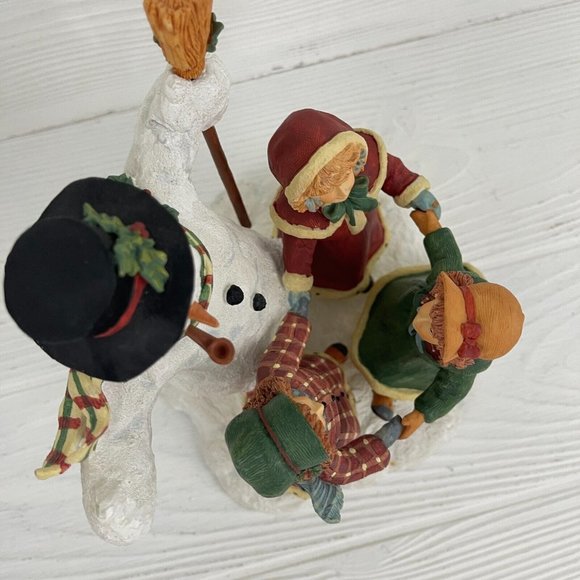 Lang & Wise Classic Santa Merry Round Snowman Set Susan Winget 1st Edition 1998 - Picture 15 of 16
